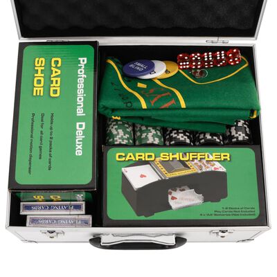 vidaXL Set di Fiches da Poker 300 pz 11,5 g