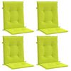 vidaXL Cuscini per Sedia 4 pz Verde Intenso 100x50x3 cm Tessuto Oxford