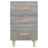 vidaXL Comodino Grigio Sonoma 40x40x66 cm in Legno Multistrato