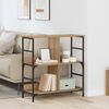 vidaXL Libreria rovere artigianale 78.5 x 33 x 82 cm Legno multistrato