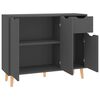 vidaXL Credenza Grigia 90x30x72 cm in Legno Multistrato