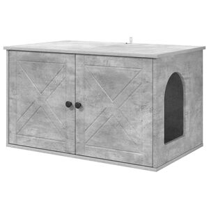 vidaXL Casa per Gatti Calcestruzzo 85 x 55 x 50,5 cm