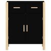 vidaXL Credenza Nera 62x38x75 cm in Legno Multistrato