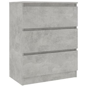 vidaXL Credenza Grigio Cemento 60x35x76 cm in Legno Multistrato