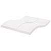 vidaXL Materasso in Schiuma Bianco 160x220 cm 7 Zone Durezza 20 ILD