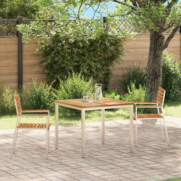 vidaXL SediadaGiardino 2 pcs Marrone 56x54,5x87cm Teak solido