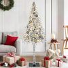vidaXL Albero di Natale con 150 LED Bianco 150 cm PE e Acciaio