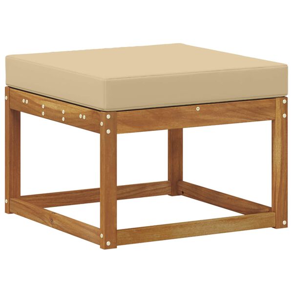 vidaXL Set di divani da esterno con cuscino 6 pcs Naturale e Beige