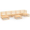 vidaXL Set Divani da Giardino 8 pz in Legno Massello di Pino