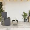vidaXL Set da Pranzo da Giardino 2 pz con Cuscini in Polyrattan Grigio