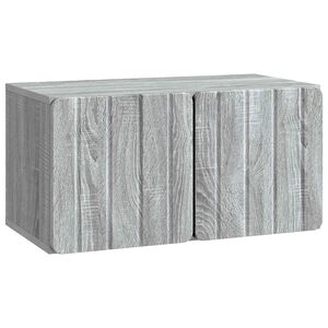 vidaXL Mobile Porta TV da Muro Grigio Sonoma 59,5 x 31 x 30 cm