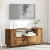 vidaXL Mobile Porta TV con Ruote Legno Antico 102x34,5x43cm Truciolato