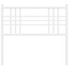 vidaXL Testiera di Ricambio in Metallo Bianco 100 cm