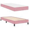 vidaXL Letto a molle con materasso Rosa 90 x 210 cm Tessuto
