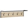 vidaXL Appendiabiti Montaggio a parete Rovere Sonoma 100 x 30 x 25 cm