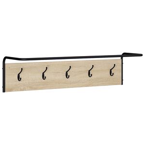 vidaXL Appendiabiti Montaggio a parete Rovere Sonoma 100 x 30 x 25 cm