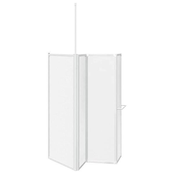 vidaXL Schermo da Bagno Glassato 120 x 70 x 137 cm