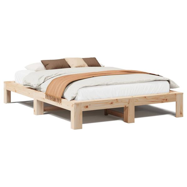vidaXL Letto senza Materasso 150x200 cm in Legno Massello di Pino