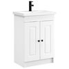 vidaXL Set di mobili per il bagno Bianco 56 x 37,5 x 81 cm