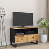 vidaXL Mobile Porta TV 70x33x46 cm in Legno Massello di Mango