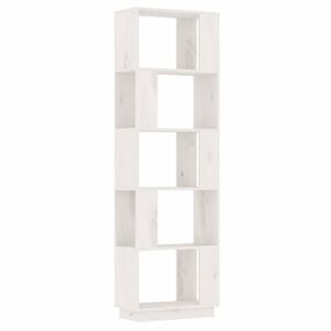 vidaXL Libreria/Divisorio Bianco 51x25x163,5 cm Legno Massello di Pino