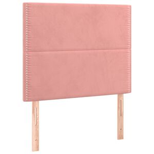 vidaXL Testiera Rosa 80x5x118/128 cm Velluto
