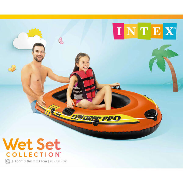 Intex Gommone Gonfiabile Explorer Pro 100 160x94x29 cm 58355NP