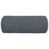 vidaXL Cuscini a rullo 2 pcs Grigio scuro Ø 15 x 40 cm