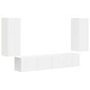 vidaXL Set di Mobiletto da TV a Parete 4 pz Bianco