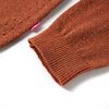 Cardigan da Bambina Lavorato a Mano Cognac 140
