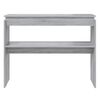 vidaXL Tavolino Consolle Grigio Sonoma 102x30x80 cm Legno Multistrato