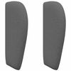 vidaXL Orecchia della Testata Grigio Sfumato 40 x 23 x 6 cm Tessuto