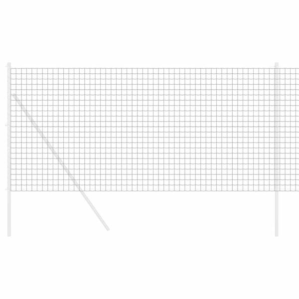 vidaXL Recinzione Euro Grigio 1.2 x 10 m Ferro rivestito in PVC