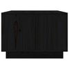 vidaXL Tavolino da Salotto Nero 80x50x35 cm Legno Massello di Pino