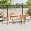 vidaXL Set da Pranzo per Giardino 5 pcs Grigio