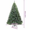 vidaXL Albero di Natale artificiale con 300 LED Verde 180 cm PE e PVC