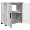 vidaXL Mobile da Bagno con archiviazione Grigio Sonoma 61 x 35 x 64 cm