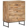vidaXL Set Credenza 3 pz in Legno di Teak Recuperato