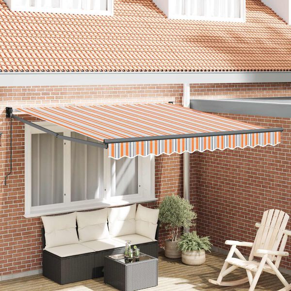 vidaXL Tenda da Sole Multicolore 300 x 250 x 165 cm Poliestere