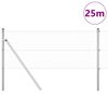 vidaXL Palo della recinzione Argento 25 x 0,4 m (maglia 25 x 25 mm)
