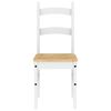 vidaXL Sedie da Pranzo 2 pz Bianche 40x46x99 cm Legno Massello di Pino