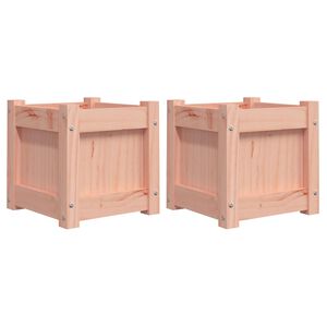 vidaXL Fioriere da Giardino 2 pz in Legno Massello di Douglas