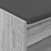 vidaXL Panca per ingresso con cuscino Sonoma grigia 83 x 38 x 45 cm