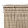 vidaXL Set Divano da Giardino 3 pz con Cuscini Beige in Polyrattan