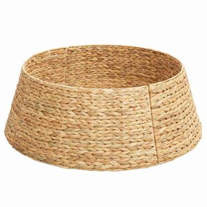 vidaXL Collare per Albero di Natale Rotondo Naturale Diam. 60 x 22 cm