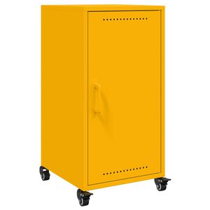 vidaXL Credenza Giallo Antracite 36x39x72 cm Acciaio Laminato a Freddo