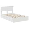 vidaXL Letto con Contenitore Bianco 120 x 190 cm Legno multistrato