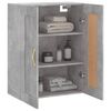 vidaXL Mobile a Parete Grigio Cemento 69,5x34x90 cm Legno Multistrato