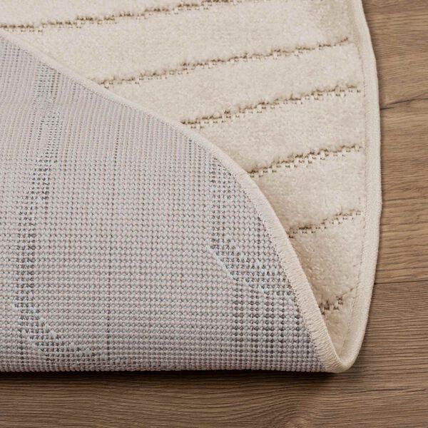vidaXL Tappeti per area Rotondo PALMERAS Beige &Oslash; 160 CM Poliestere