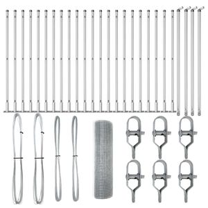 vidaXL Palo della recinzione Argento